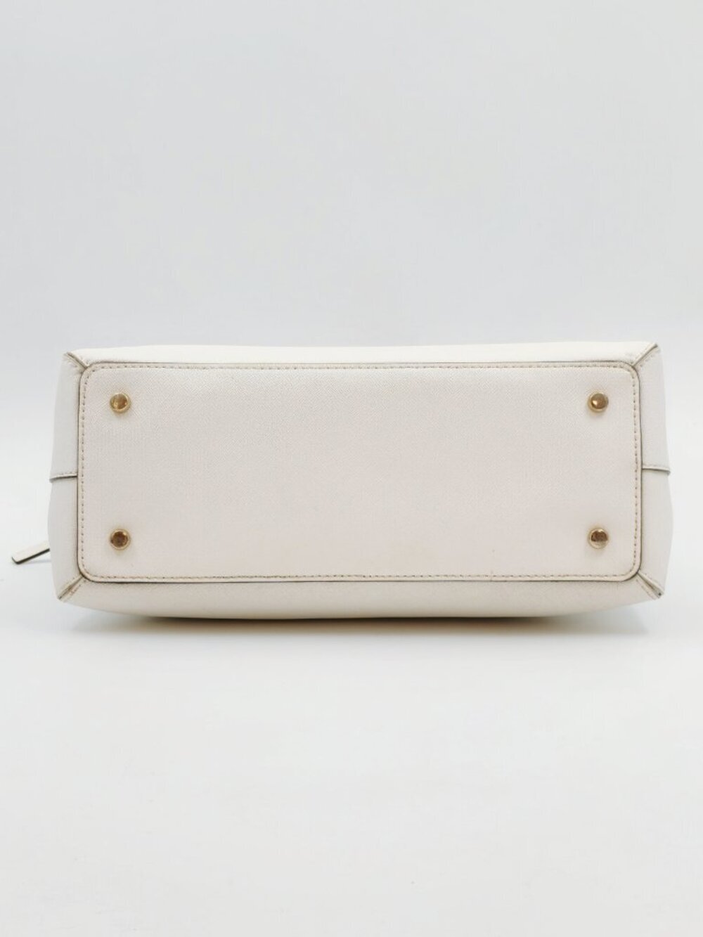 Kate Spade New York Cream Saffiano Leather Satchel Shoulder Bag Crossbody - Picture 7 of 13